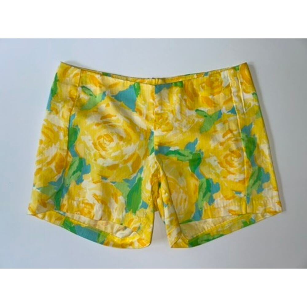 Lilly Pulitzer Deenie Shorts Sunglow Yellow First Impression Shorts Size 2